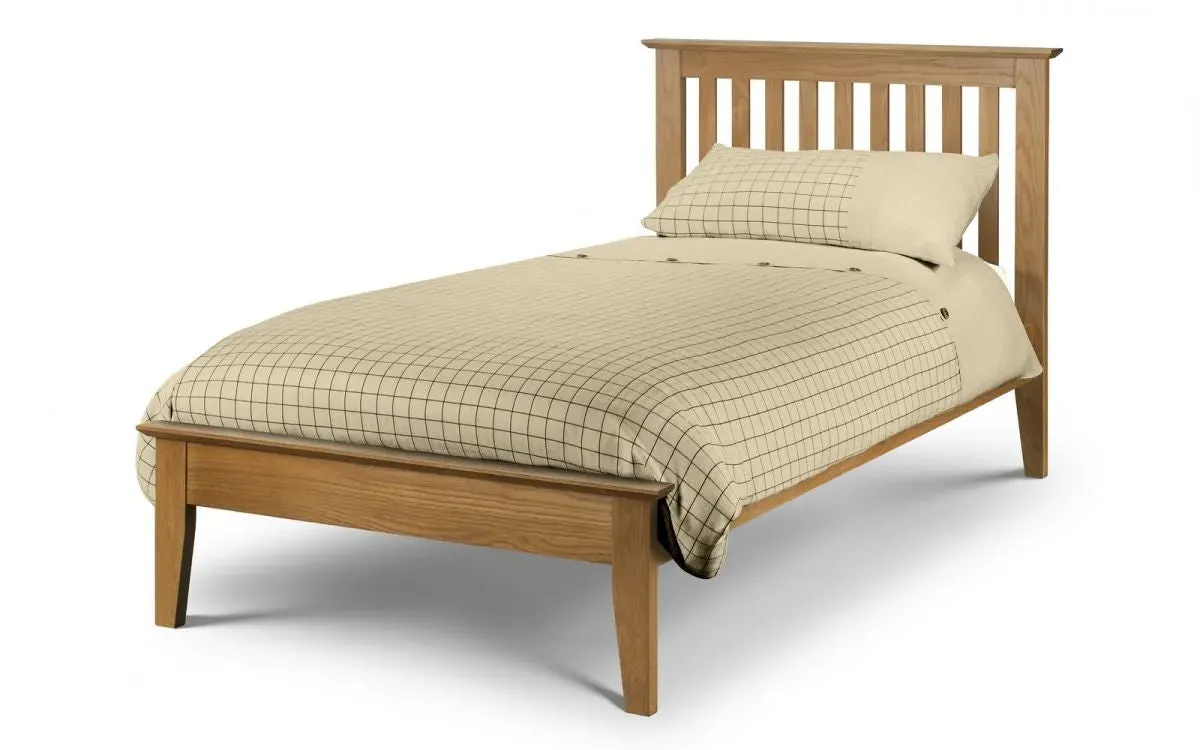 Single Shaker Bed Frame - Oak, Solid Wood image