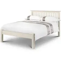 Small Double Bed Frame - White, Pine & MDF