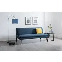 Sofabed with Click-Clack Mechanism - Blue, Fabric