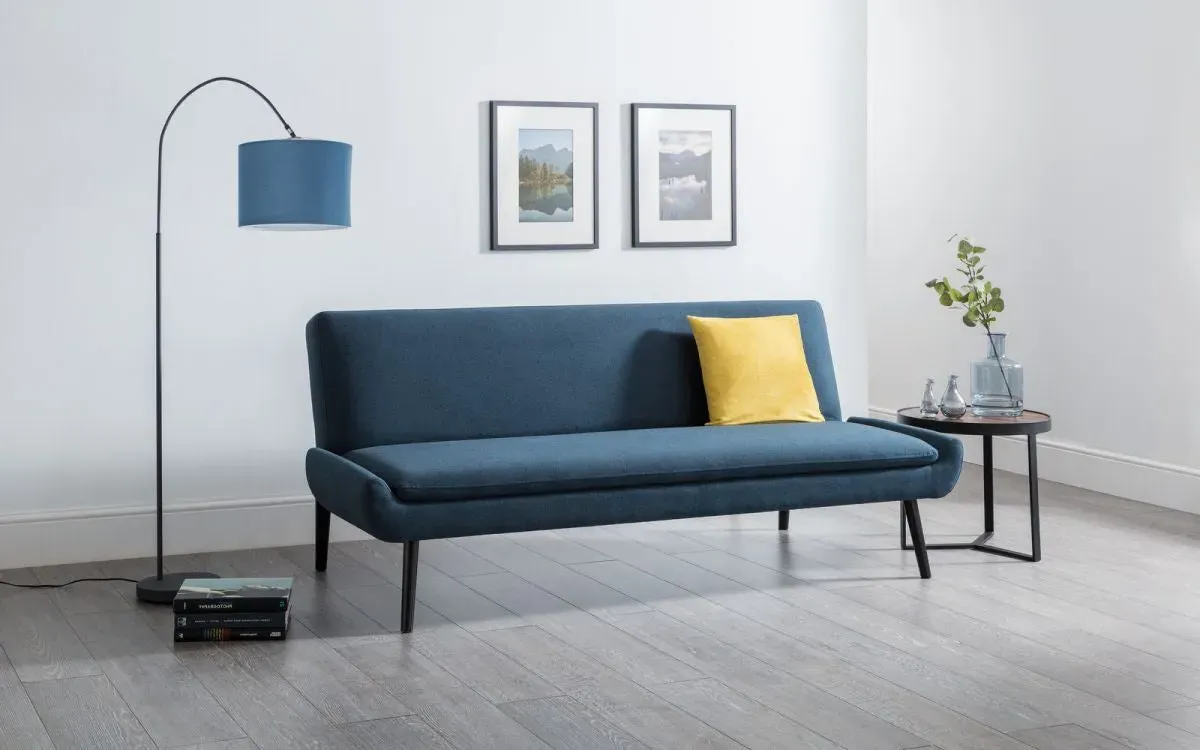 Sofabed with Click-Clack Mechanism - Blue, Fabric image
