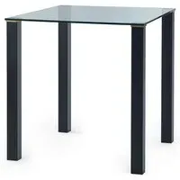 Square Dining Table - Clear, Glass