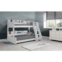 Triple Sleeper Bunk Bed - White, Steel