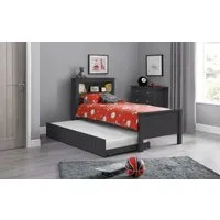 Underbed Trundle with Paneling - Anthracite, MDF