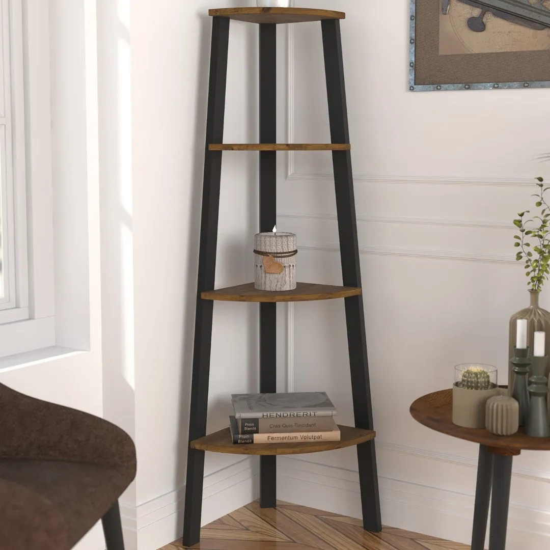 Corner Storage Unit - Black, Metal image