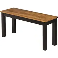 Dining Bench - Black, Oak Wood