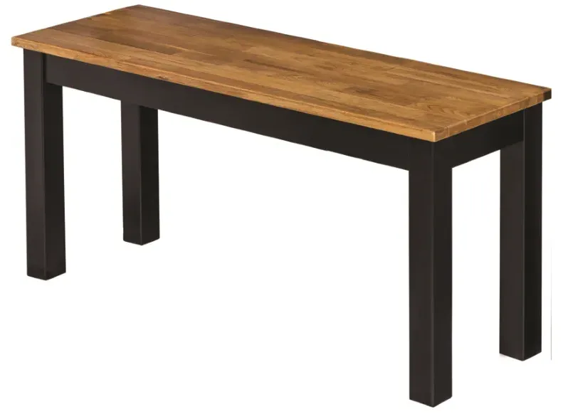 Dining Bench - Black, Oak Wood image