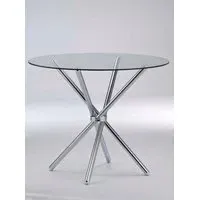 Round Dining Table - Clear, Glass