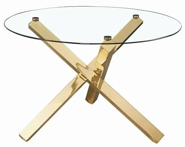 Round Dining Table - Clear, Glass