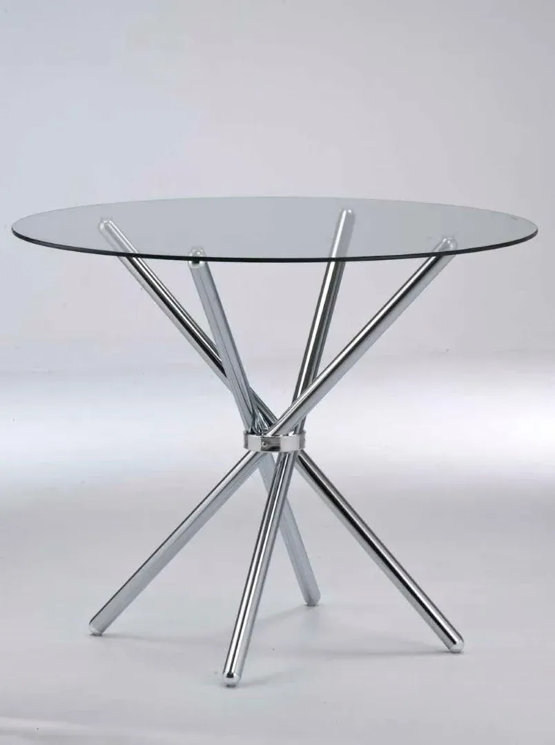 Round Dining Table - Clear, Glass image