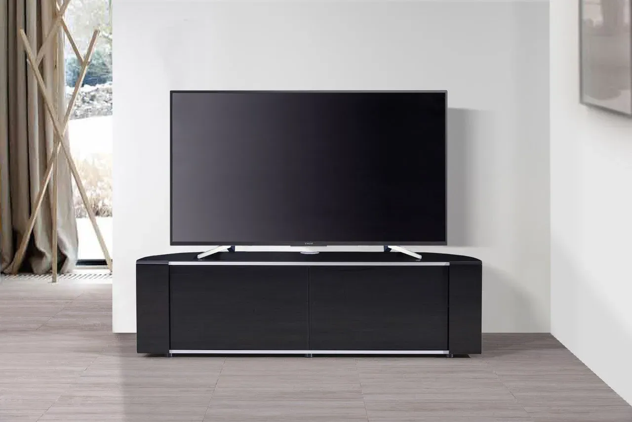 Corner TV Stand for 65" TVs - Black image