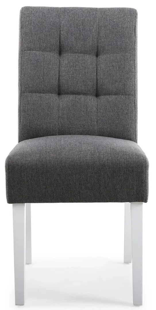 10-Pack Dining Chairs with Waffle Stitch - Grey