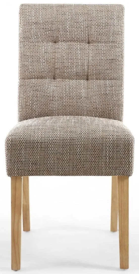 10-Pack Dining Chairs with Waffle Stitch - Oatmeal