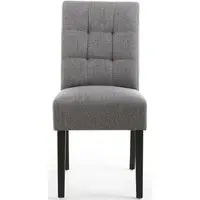 12-Pack Dining Chairs with Waffle Stitch - Grey