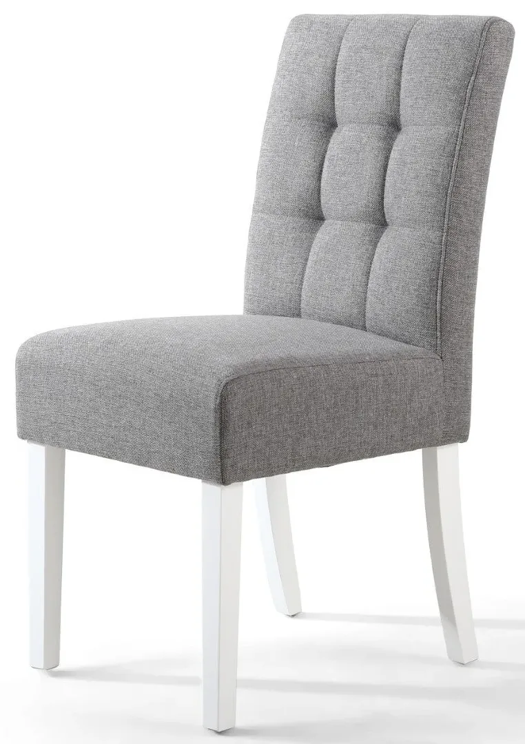 2-Pack Dining Chairs with Waffle Stitch - Grey image