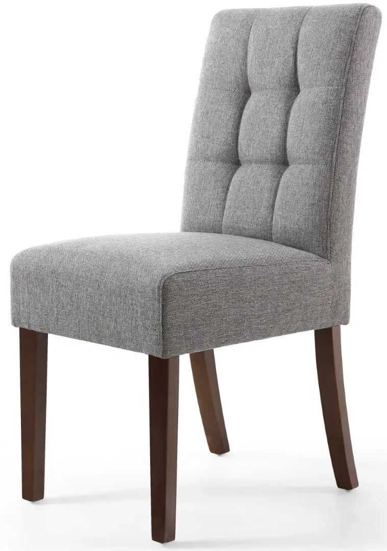 2-Pack Dining Chairs with Waffle Stitch - Grey image