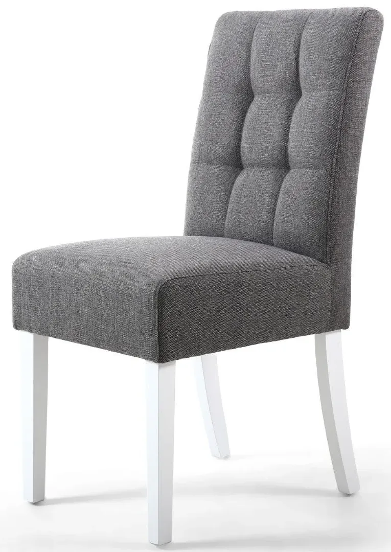 2-Pack Dining Chairs with Waffle Stitch - Grey image