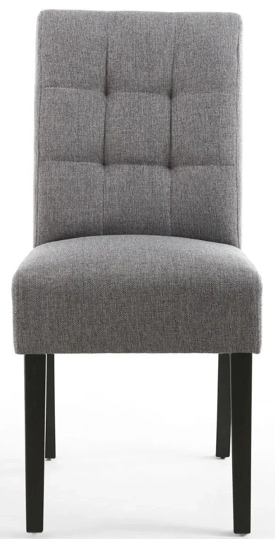 2-Pack Dining Chairs with Waffle Stitch - Grey image