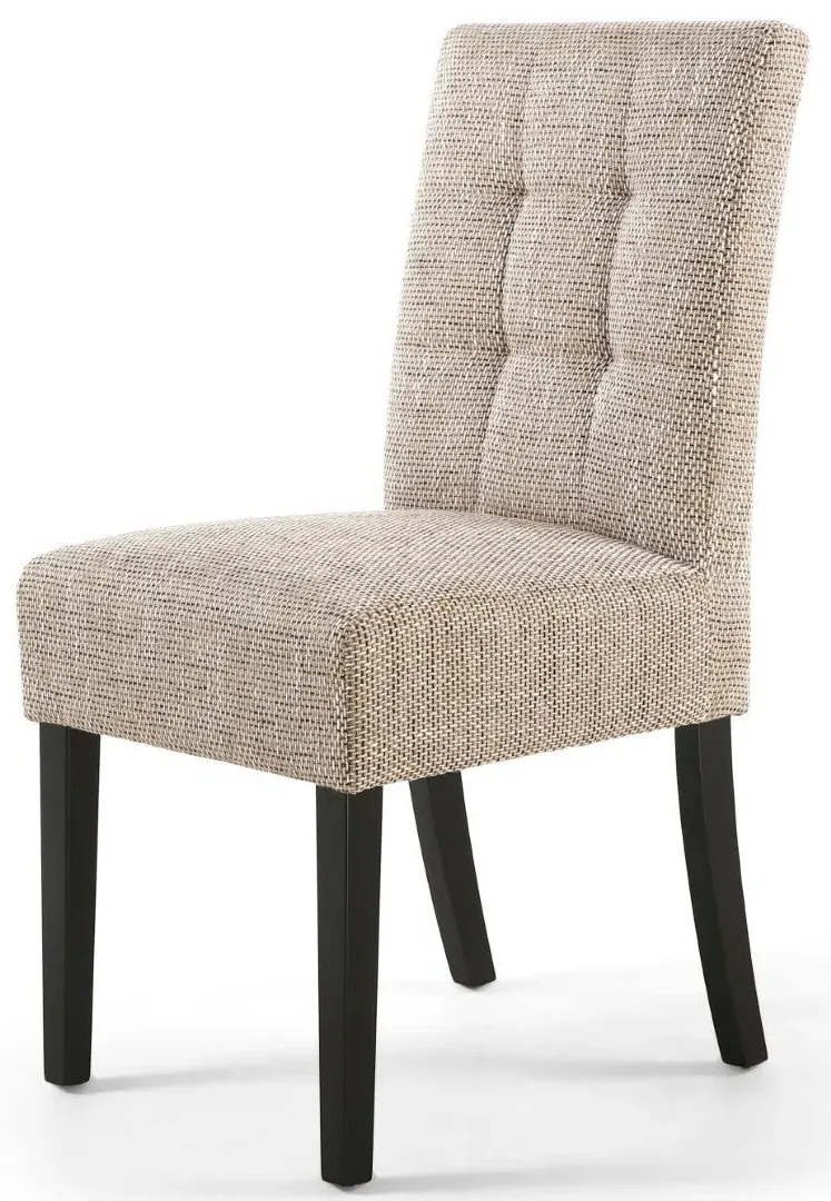 2-Pack Dining Chairs with Waffle Stitch - Oatmeal image