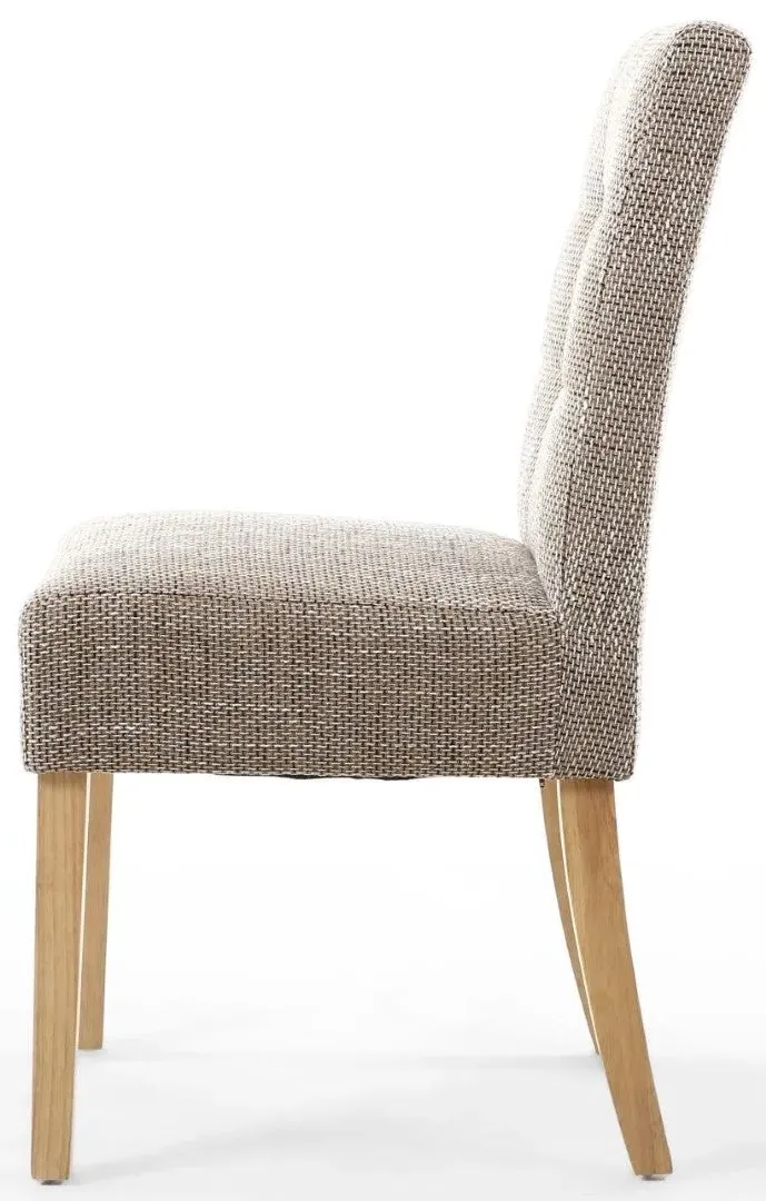 4-Pack Dining Chairs with Waffle Stitch - Oatmeal