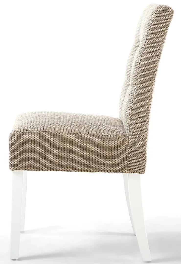 4-Pack Dining Chairs with Waffle Stitch - Oatmeal