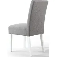 6-Pack Dining Chairs with Waffle Stitch - Grey