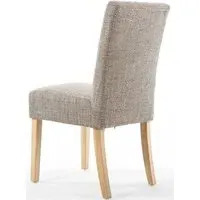 6-Pack Dining Chairs with Waffle Stitch - Oatmeal
