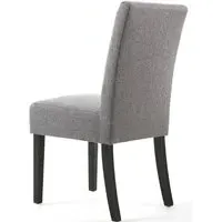 8-Pack Dining Chairs with Waffle Stitch - Grey