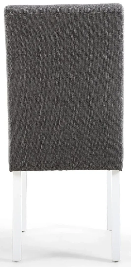 8-Pack Dining Chairs with Waffle Stitch - Grey