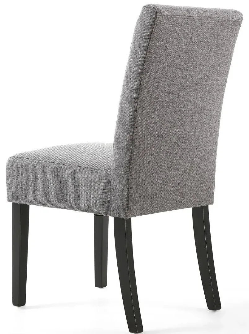 8-Pack Dining Chairs with Waffle Stitch - Grey