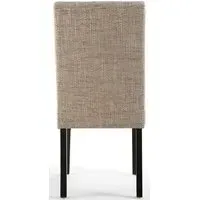 8-Pack Dining Chairs with Waffle Stitch - Oatmeal