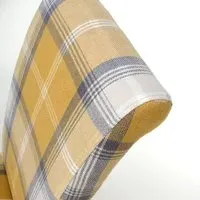 8-Pack Scroll Back Dining Chair - Yellow, Fabric