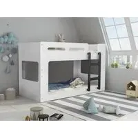 Trio Bunk Bed with Ladder - White, MDF