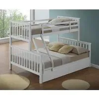 Triple Sleeper Bunk Bed - White Wood