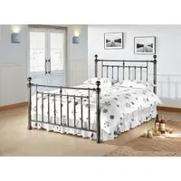 Double Metal Bed Frame - Black Nickel
