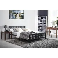 King Size Bed Frame - Charcoal Black, Metal