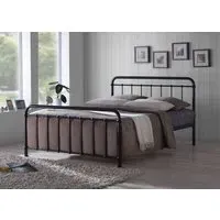 King Size Bed Frame Victorian - Black, Metal