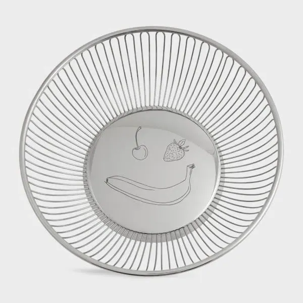 Paul Smith Fruit Face Wire Basket - Multicolour, Stainless Steel product