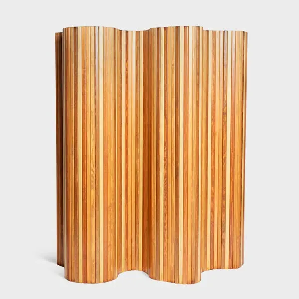 Aalto Five Colour-Stained Screen - White, Pine Wood product