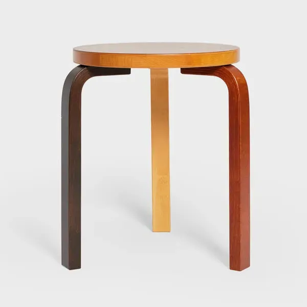 Reimagined by Paul Smith Aalto Stool 60 - White, Birch product
