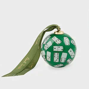 Hand-Painted Dominos Glass Bauble - Multicolour product
