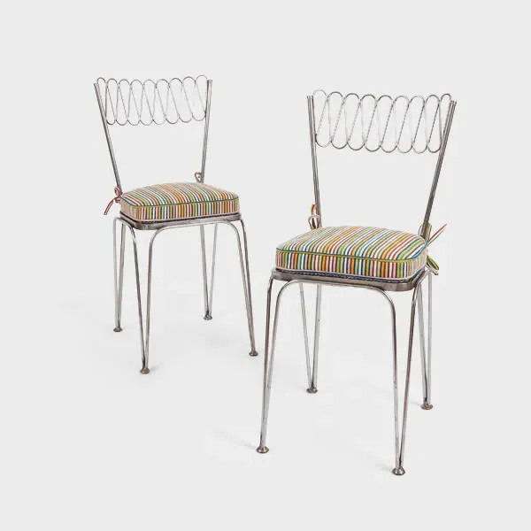 Italian Wiggle Chair - Multicolour, Metal product