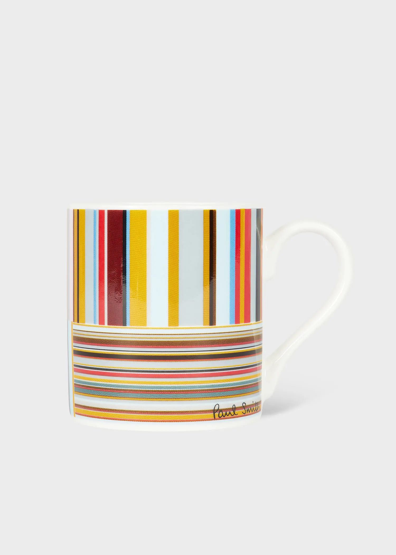 Mixed Signature Stripe Bone China Mug - Multicolour product