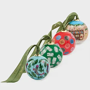 Paul Smith Hand-Painted Glass Baubles Four Pack - Multicolour product
