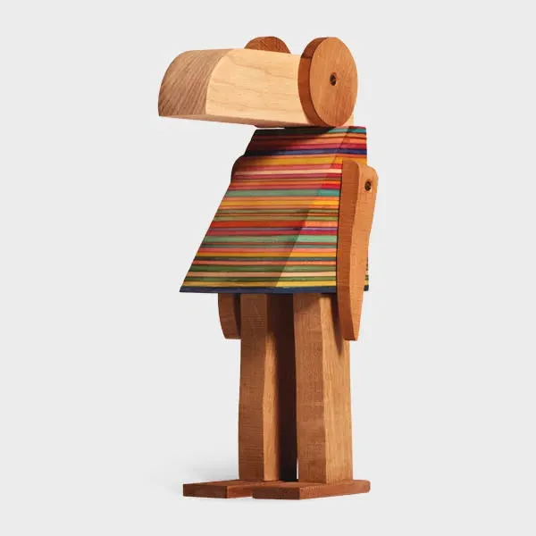 Studiomama Douglas Off-Cut Sculpture - Multicolour, Wood product