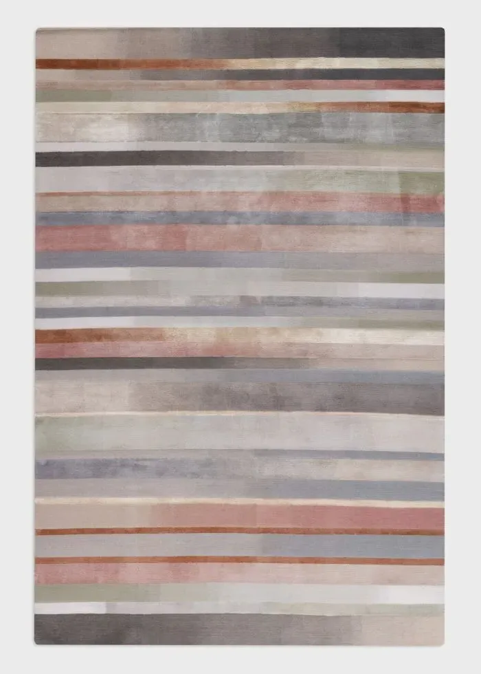 Paul Smith Illusion Small Rug - Multicolour, Wool & Silk product