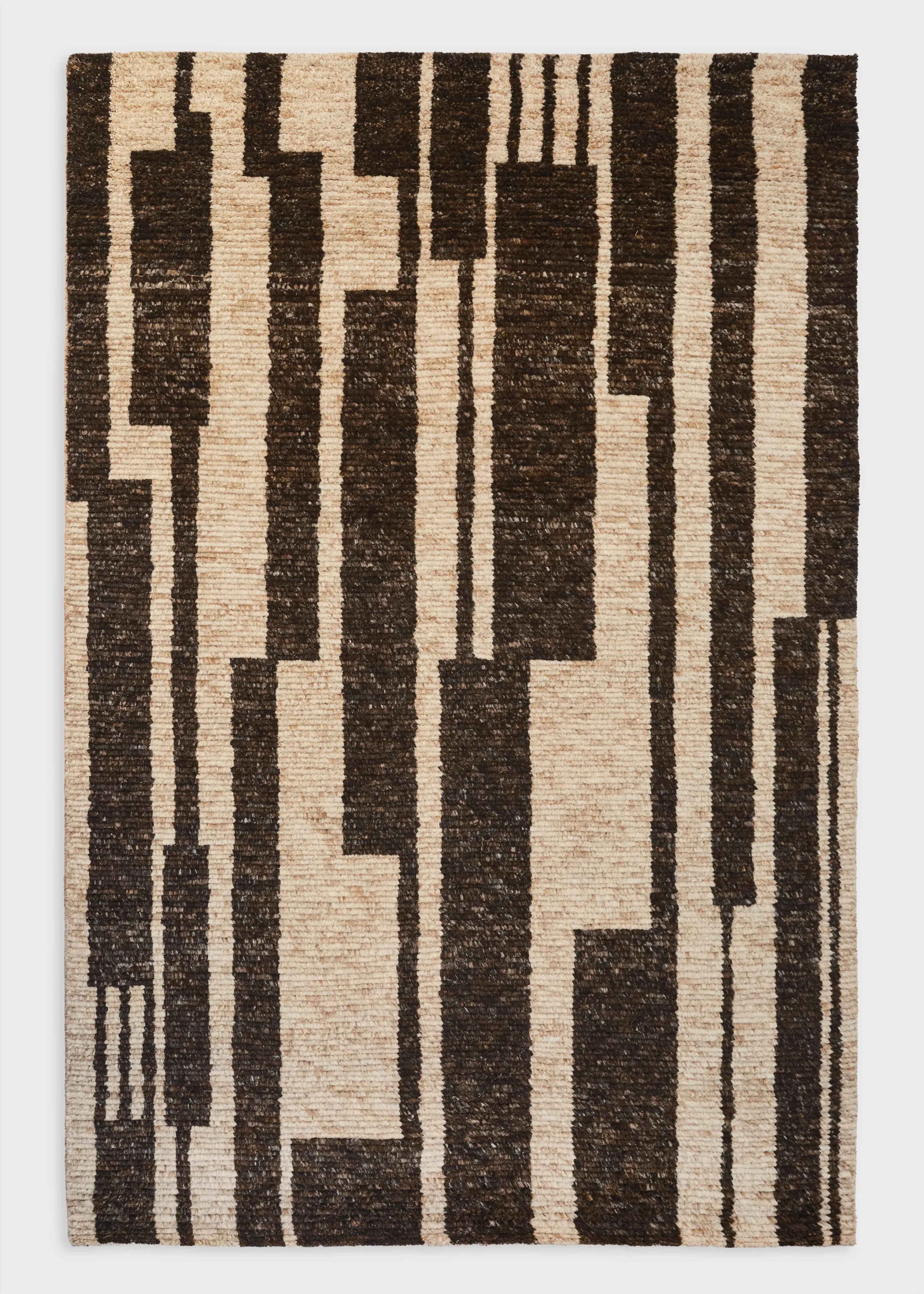 Ratio by Paul Smith Raster Brick Rug - Brown, Wool product