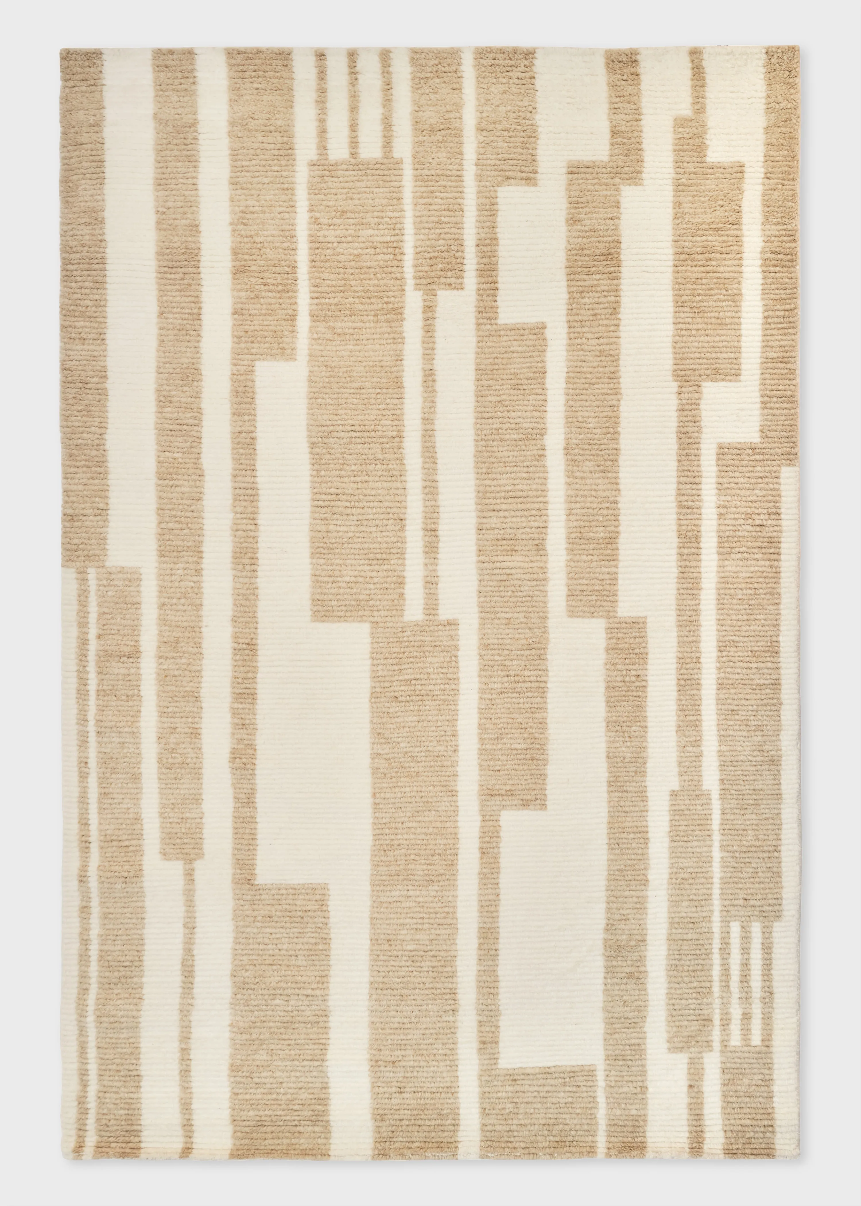 Ratio by Paul Smith Raster Natural Rug - Brown, Wool product