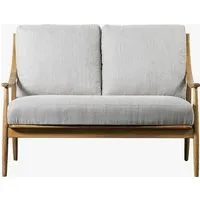 2-Seater Sofa with Plush Cushions - Natural, Linen alternate view