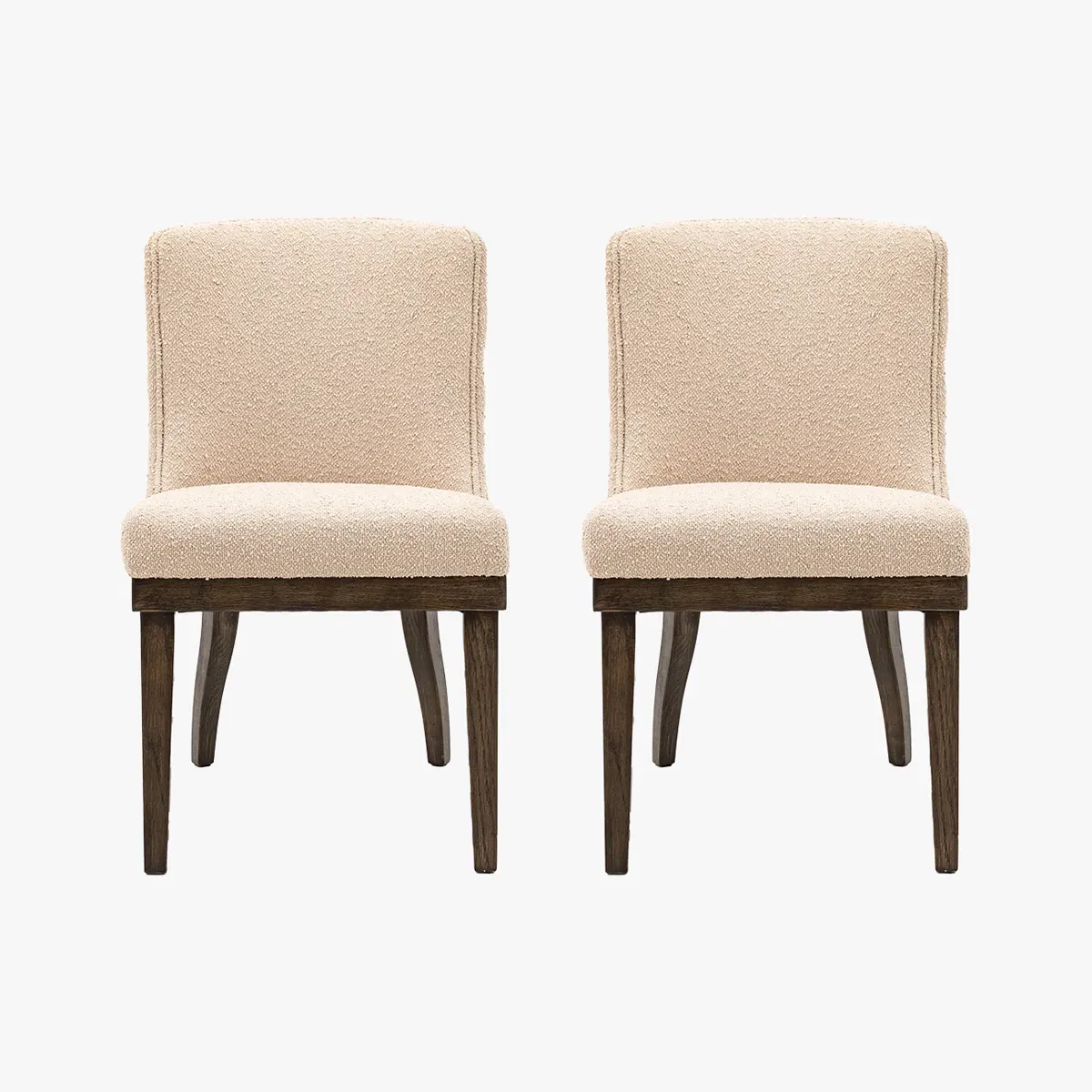 2-Piece Dining Chair Set - Taupe, Fabric product