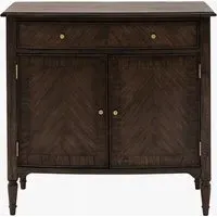 2-Door Sideboard with Turned Legs - Coffee, Wood alternate view